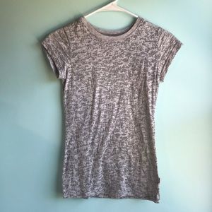 Soffe gray burnout fitted tee